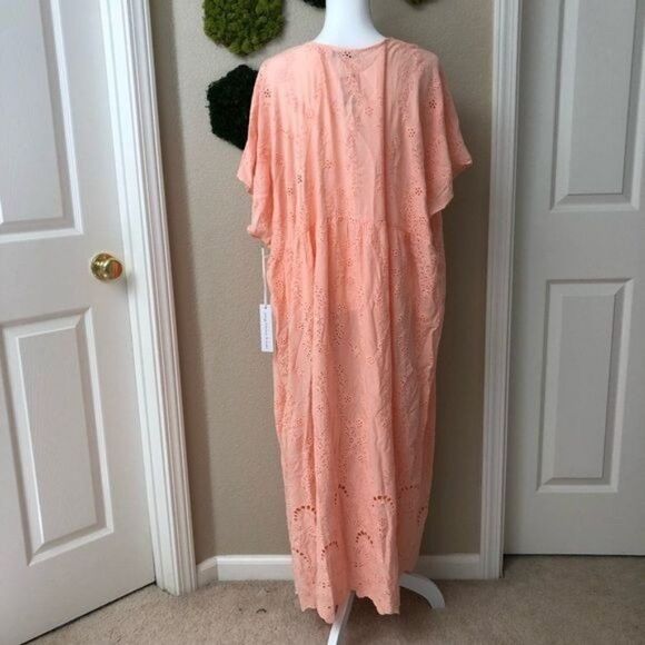 Young Fabulous & Broke Eyelet Kaftan Beach Cover Small NEW - Picture 4 of 10